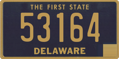 DE license plate 53164