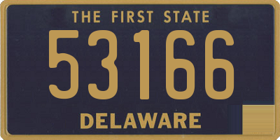 DE license plate 53166