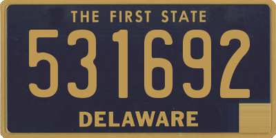 DE license plate 531692