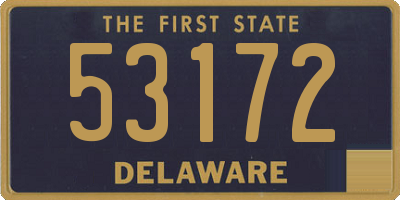 DE license plate 53172