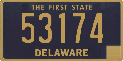 DE license plate 53174