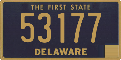 DE license plate 53177