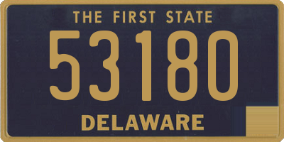 DE license plate 53180