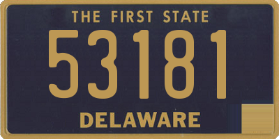 DE license plate 53181