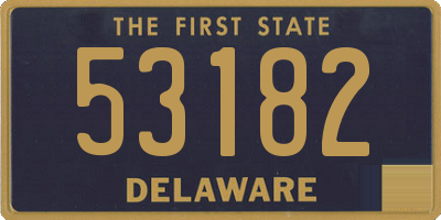 DE license plate 53182