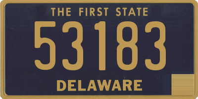 DE license plate 53183