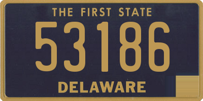 DE license plate 53186