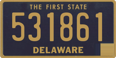 DE license plate 531861