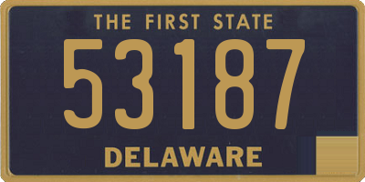 DE license plate 53187