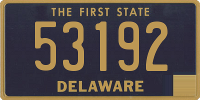 DE license plate 53192