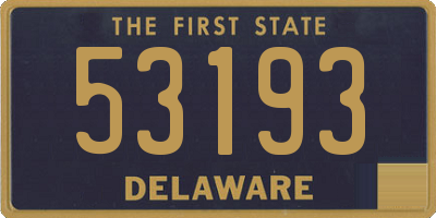 DE license plate 53193