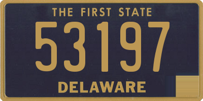 DE license plate 53197