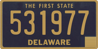 DE license plate 531977