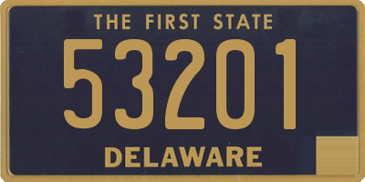 DE license plate 53201