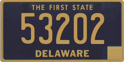 DE license plate 53202