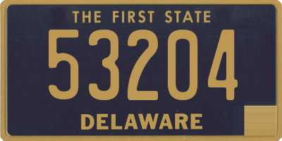 DE license plate 53204