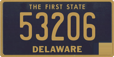 DE license plate 53206