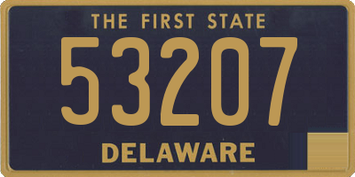 DE license plate 53207