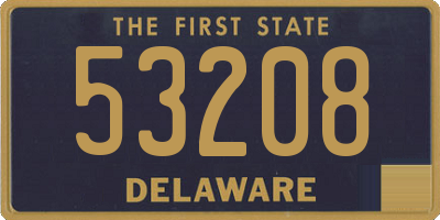 DE license plate 53208