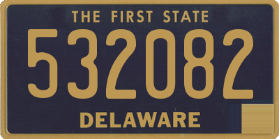 DE license plate 532082