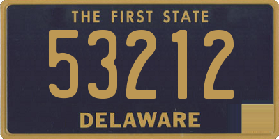 DE license plate 53212