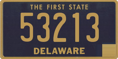 DE license plate 53213
