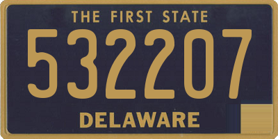DE license plate 532207