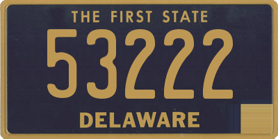 DE license plate 53222