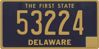 DE license plate 53224