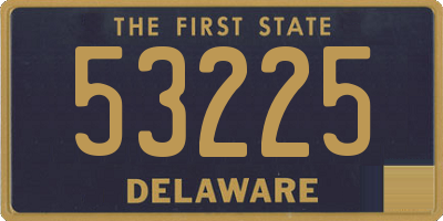 DE license plate 53225