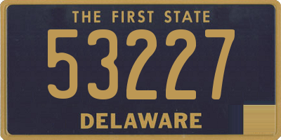 DE license plate 53227