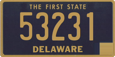 DE license plate 53231