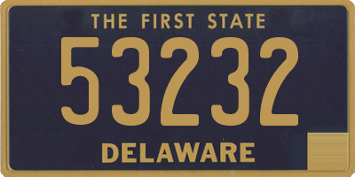 DE license plate 53232