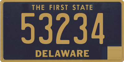 DE license plate 53234