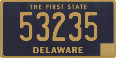 DE license plate 53235