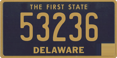 DE license plate 53236