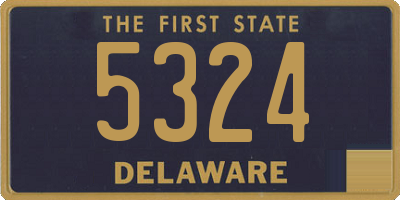 DE license plate 5324