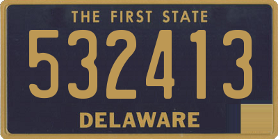DE license plate 532413