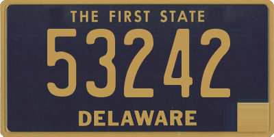 DE license plate 53242