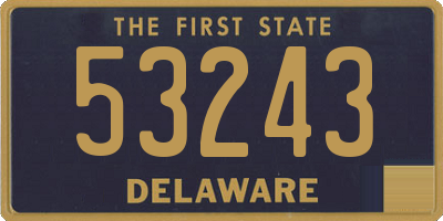 DE license plate 53243