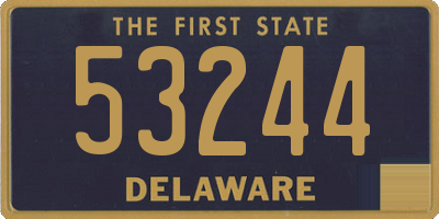 DE license plate 53244