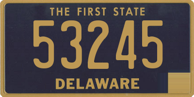 DE license plate 53245