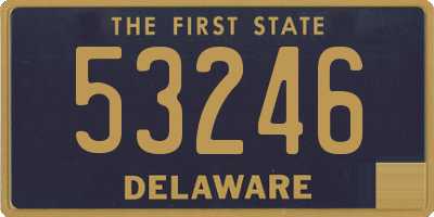 DE license plate 53246