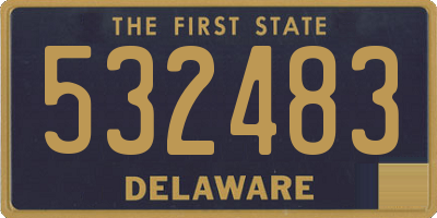 DE license plate 532483