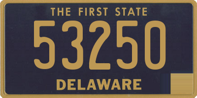 DE license plate 53250