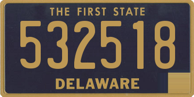 DE license plate 532518
