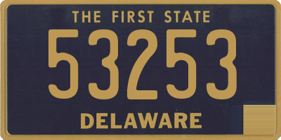 DE license plate 53253