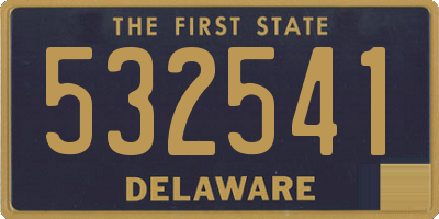 DE license plate 532541