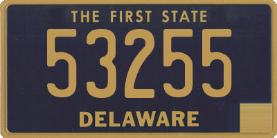 DE license plate 53255