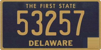 DE license plate 53257